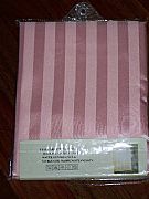 JACQUARD-STRIPED-SHOWER-CURTAIN-PALE-PINK-INCLUDES-12-HOOKS-NEW-180-cm-X-180-cm-COMMERCIAL-GRADE